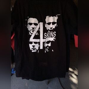 4 Skins. T Shirt .Oi Red Alert . Disorder